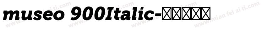 museo 900Italic字体转换